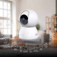 Smart Wi-Fi® PTZ camera Indoor wired