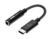 Xtech - Headphone Jack Adapter - 24 pin USB-C - 3.5mm TRRS - 10 cm - Black - USB-C (M) to 3.5 mm(f) XTC-509