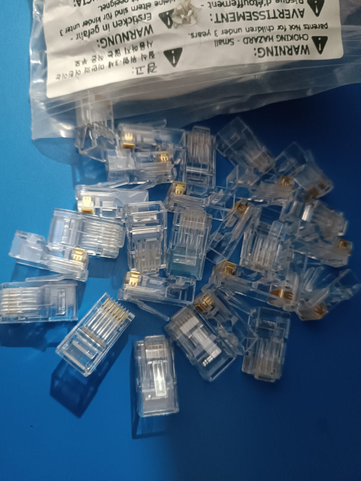 Conectores RJ45 cat 6 model: Modular Plugs (CAT 6A) 60 unidades