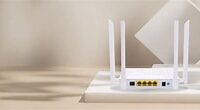 ONU GPON/EPON 4 Purtos Ethernet 1GE Doble Banda 2.4Ghz/5Ghz + WIFI, SC/APC, Modelo FD514GD-R550, Marca C-DATA