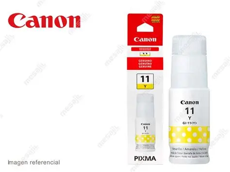 Botella de Tinta Canon GI-11 Yellow G2160/G3160 70ml Megatank
