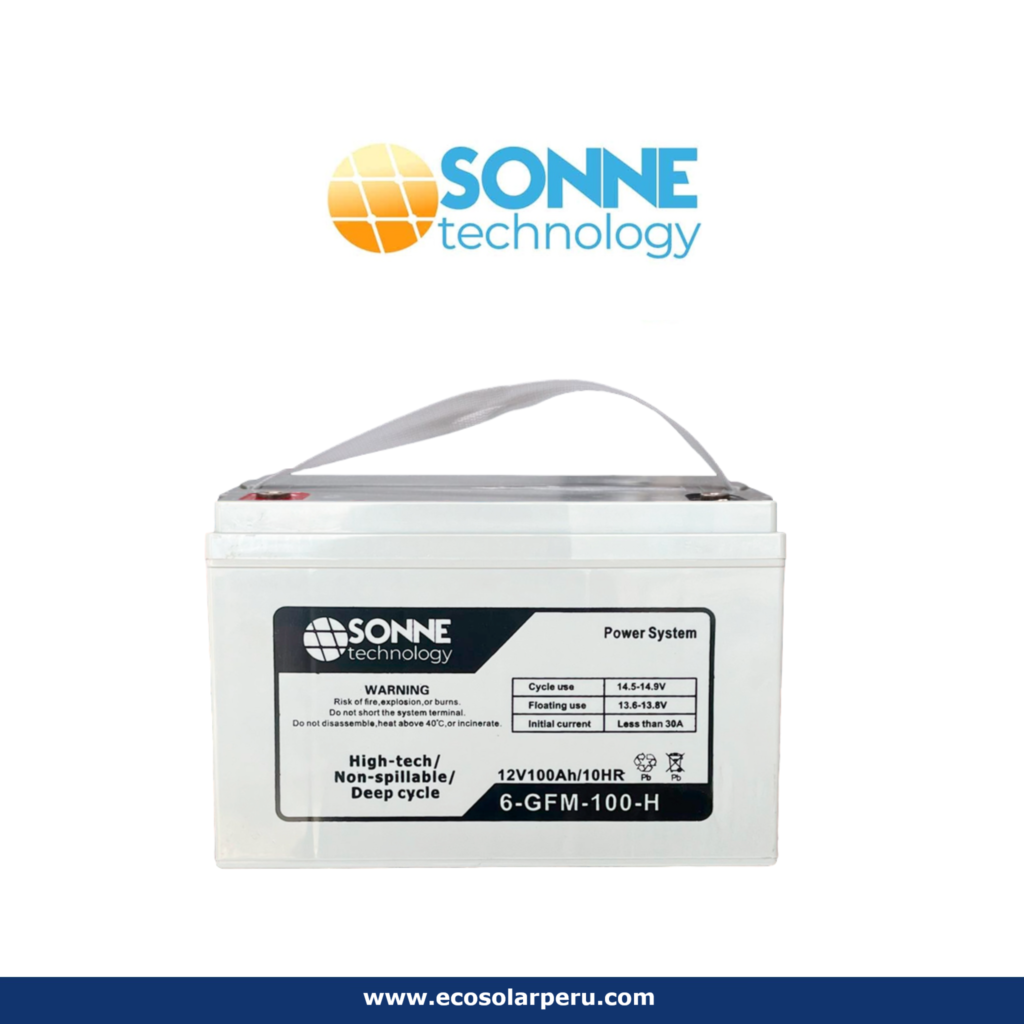 Batería Sonne Technology 6-GFM-100-E