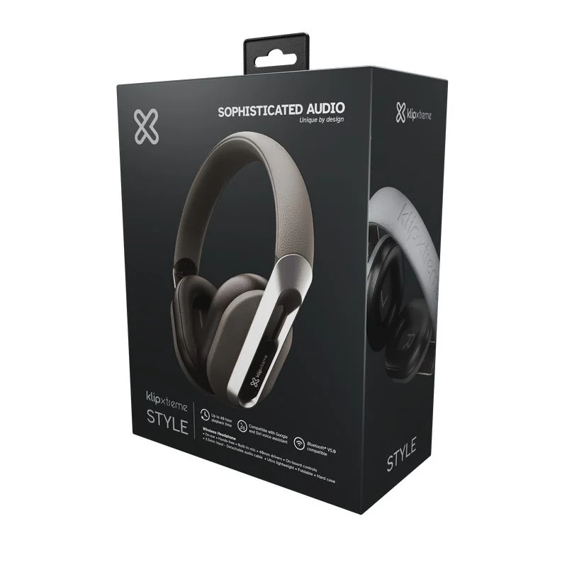 Audifonos premium Klip Xtreme Bluetooth V5.0 Style KWH-750GR