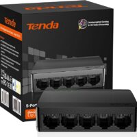 SWITCH Gigabit de 5 puertos, interruptor Ethernet no administrado, divisor Ethernet de oficina