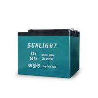 BATERIA SUNLIGHT SOLAR GEL 60Ah 12V