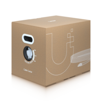 Cable STP categoría 5E exterior blindado, 100% cobre, 305 mts, 24 AWG, carrier-class, color negro, marca Ubiquiti