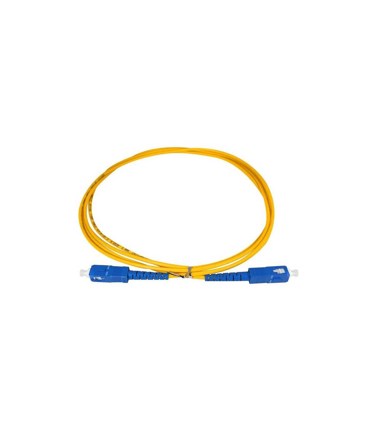 Patch cord fibra óptica SM SC/UPC SIMPLEX 1mt 3mm