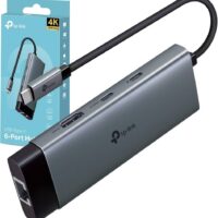 Hubs TP-Link UH6120C USB-C a USB-C PD 100W USB-C 3.0 5Gbps, HDMI, RJ45
