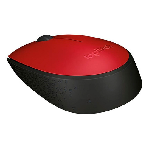 Mouse Inalámbrico para Computadora Logitech M170 color rojo/negro - Imagen 2