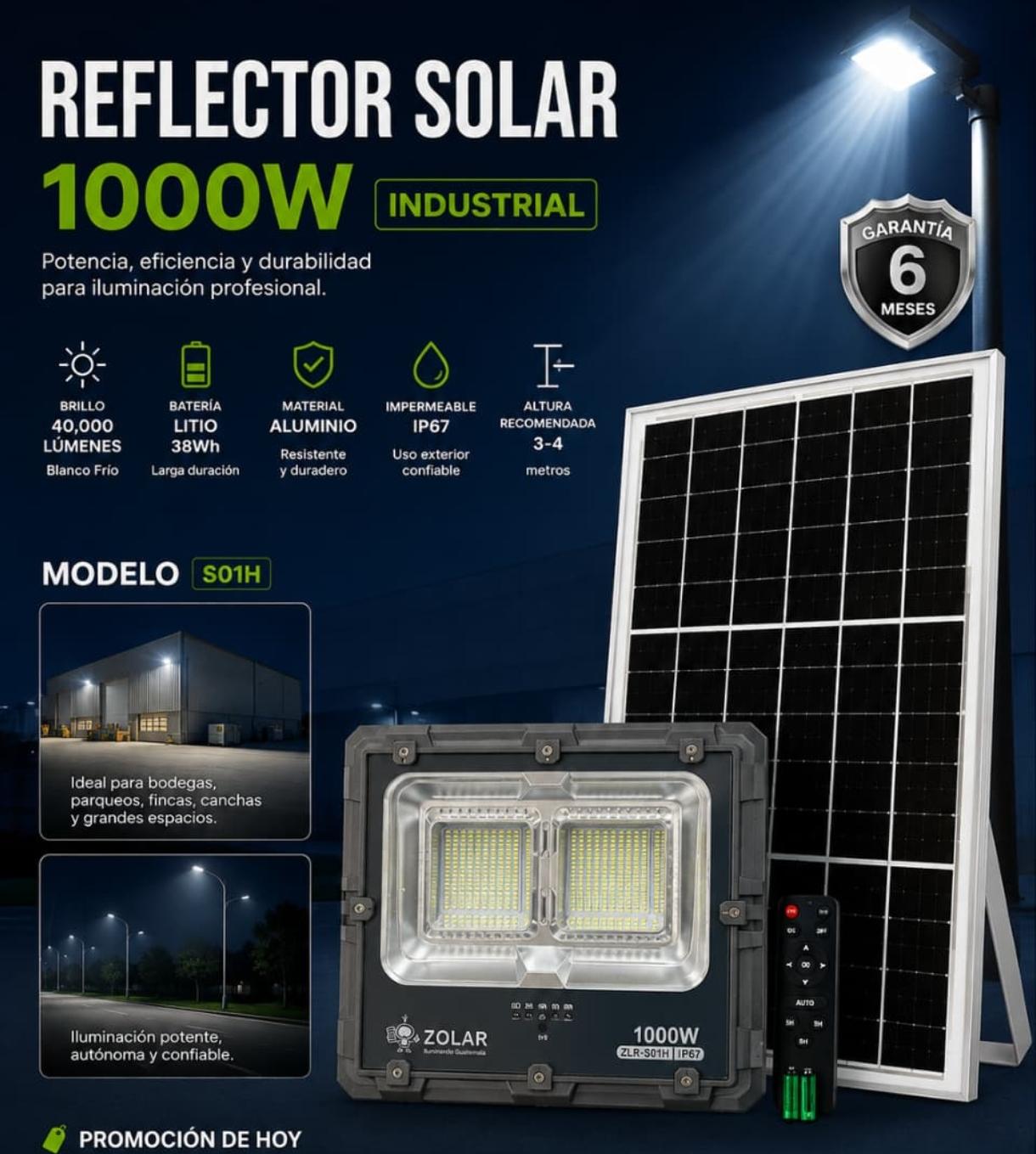 REFLECTOR SOLAR 1000W (S01H-1000W)