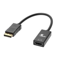 Adaptador DisplayPort Macho a HDMI, 20cm - Negro XTC-378