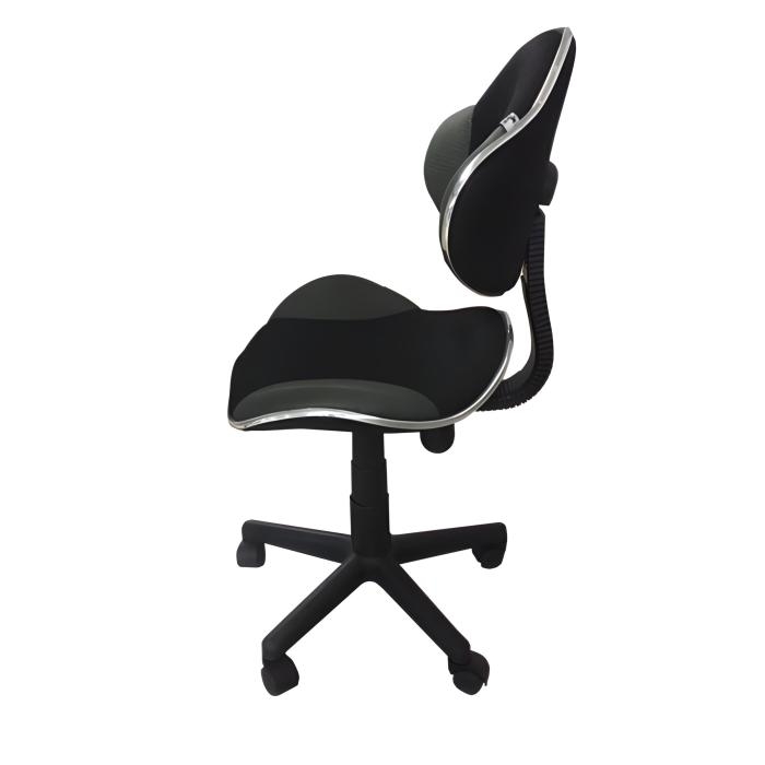 Cannes Silla Secretarial Gris/Negro QZY-G2B