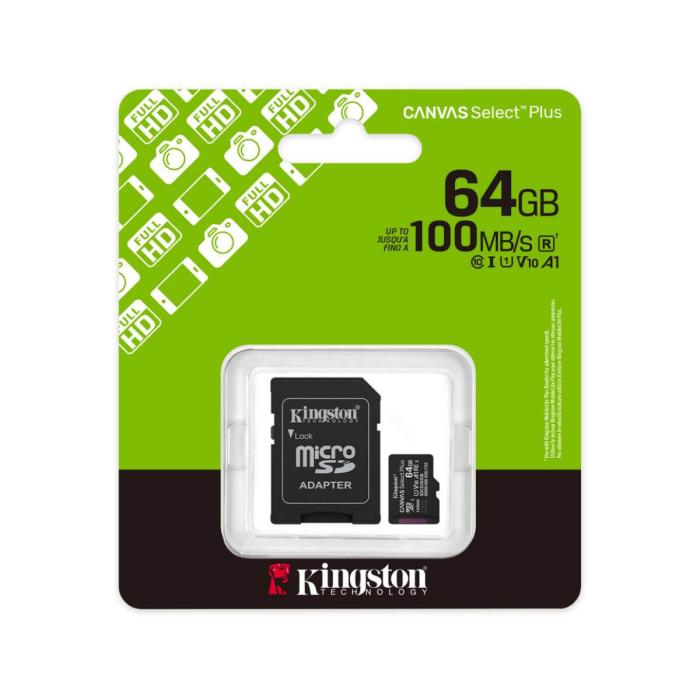 KINGSTON 64GB microSDXC Canvas SDCS3/64GB