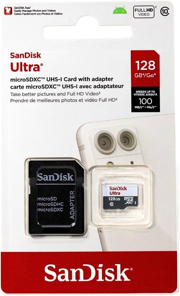 SanDisk Ultra 128GB UHS-I Clase 10 Tarjeta de memoria MicroSD - Imagen 2