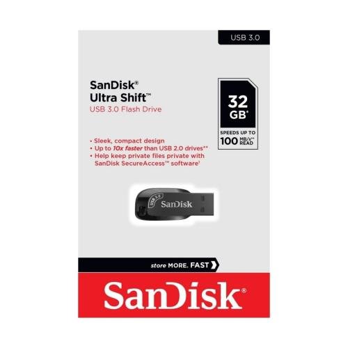 Ultra Shift Memoria USB 3.0 de 32GB Negro