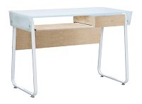 XTECH Glass-top computer Desi sgl Lvl Sycamore XTF-CD197